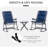 Gaskins 3pc Folding Outdoor Rocking Chair and Table Set Camping Lounger Yard-1385497100