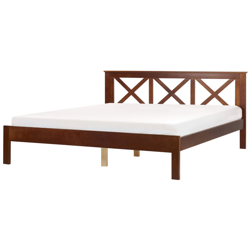 Zarah Solid Wood Bed, Dark Brown, Super King (6')
