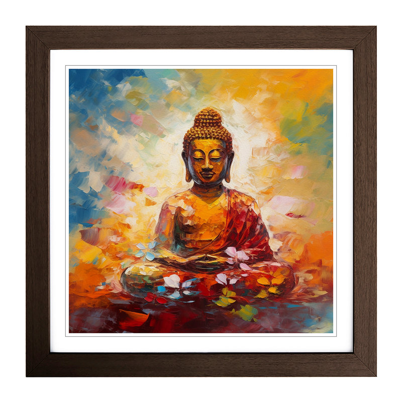 Single Picture Frame Print on Wood, Walnut