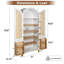 Armoire de rangement autoportante en rotin-130624105