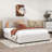 Wood Upholstered Platform Bed with Drawers, Trundle and Headboard-1639318676-1639318666