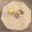 Table basse Drum - aspect bois naturel convenant au bureau, à la salle à manger, au salon sans assemblage, facile à désinfecter, aux matériaux robustes et de qualité