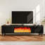 Meuble télé avec flamme électronique