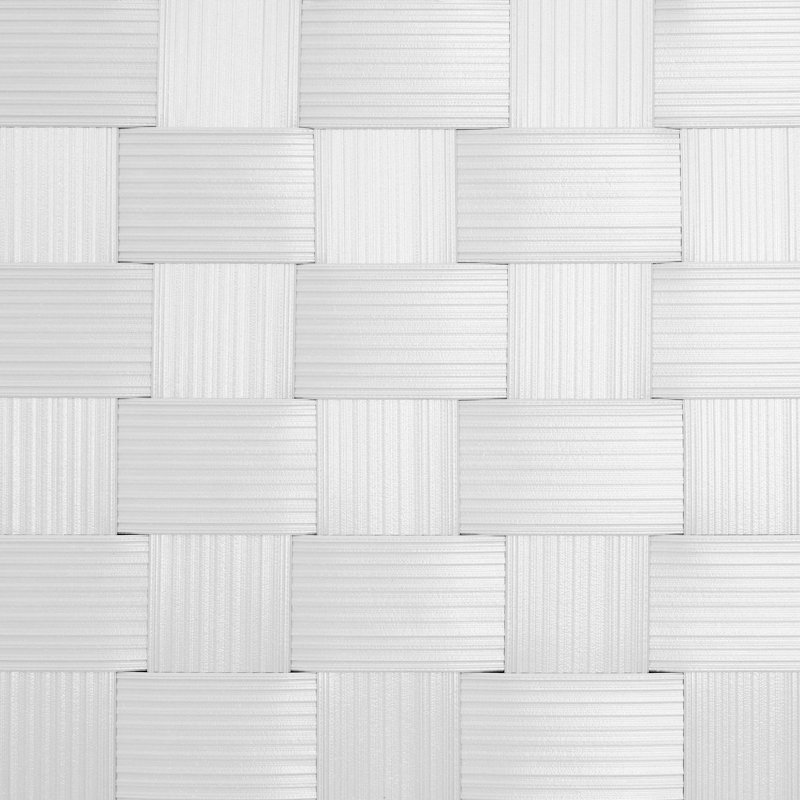 Paravent de jardin extérieur pliant, 4, Blanc, H 47 po