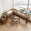 Bureau d'angle en bois massif en forme de L-1451801769-1451801788