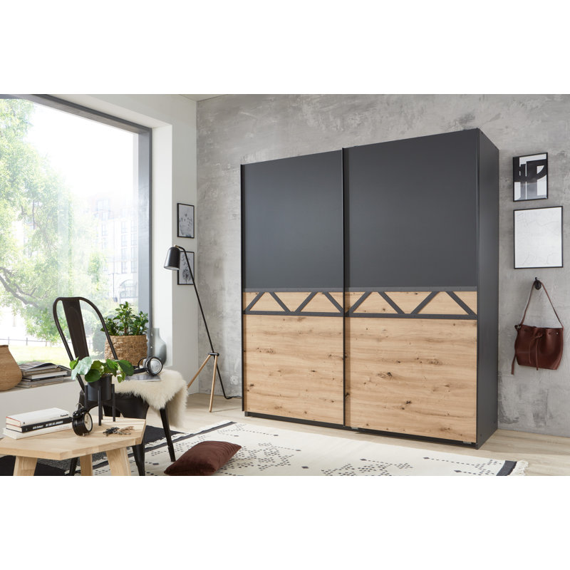 Airianna 2 Door Manufactured Wood Wardrobe