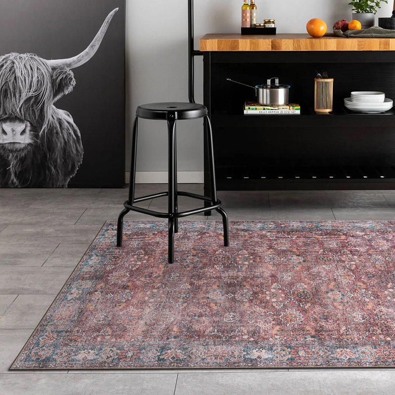 Tapis transitionnel à bordure antidérapant et transitionnel, Rectangle 3 pi 4 po x 5 pi