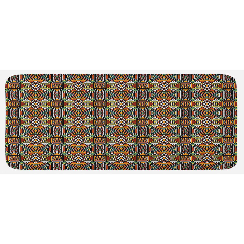 Eclectic Synthetic Kitchen Mat