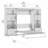 Asay Murphy Bed and 2 Storage Cabinets with Pull-Out Shelves-55325694-55325697