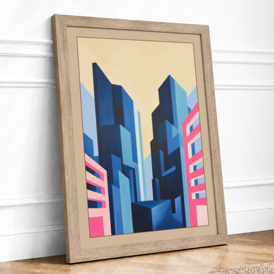 City Geometry Modern - Framed Print