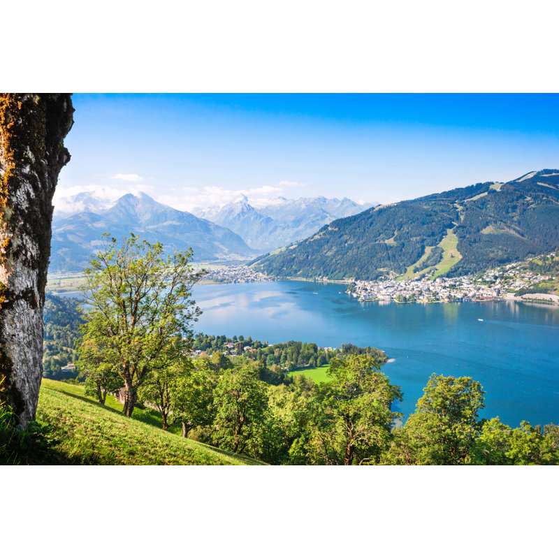 Beautiful Landscape With Alps - Wrapped Canvas Print, 30cm H x 46cm W