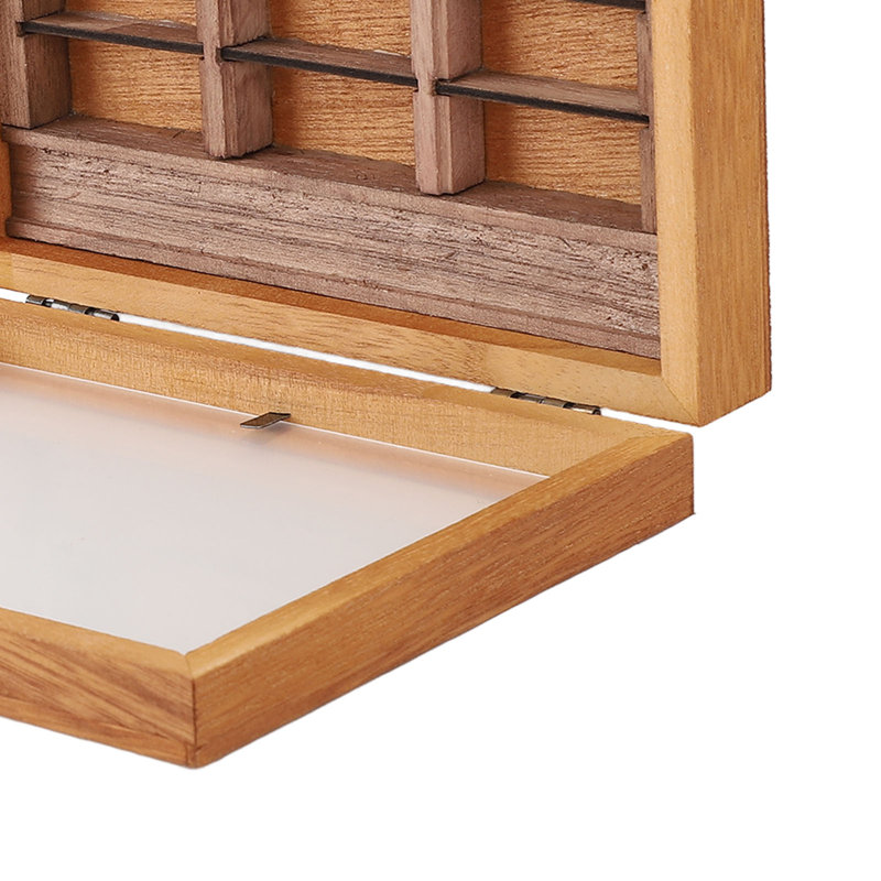 Miniature en bois avec étagère en bois