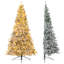 Arbre de Noël artificiel illuminé 7 pi avec 852 branches et 240 lumières DEL 9 modes 4 niveaux de luminosité et minuterie