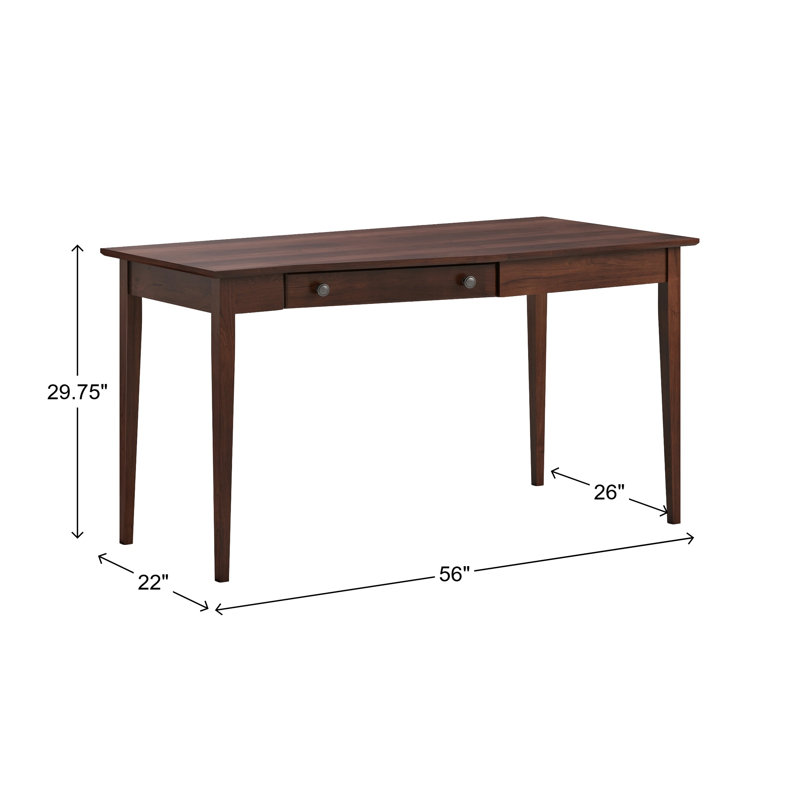 Bureau d'écriture Malani, Brown Mahogany
