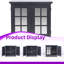 Armoire de rangement 30,75 de large avec 2 tablettes réglables en acrylique-1291669504