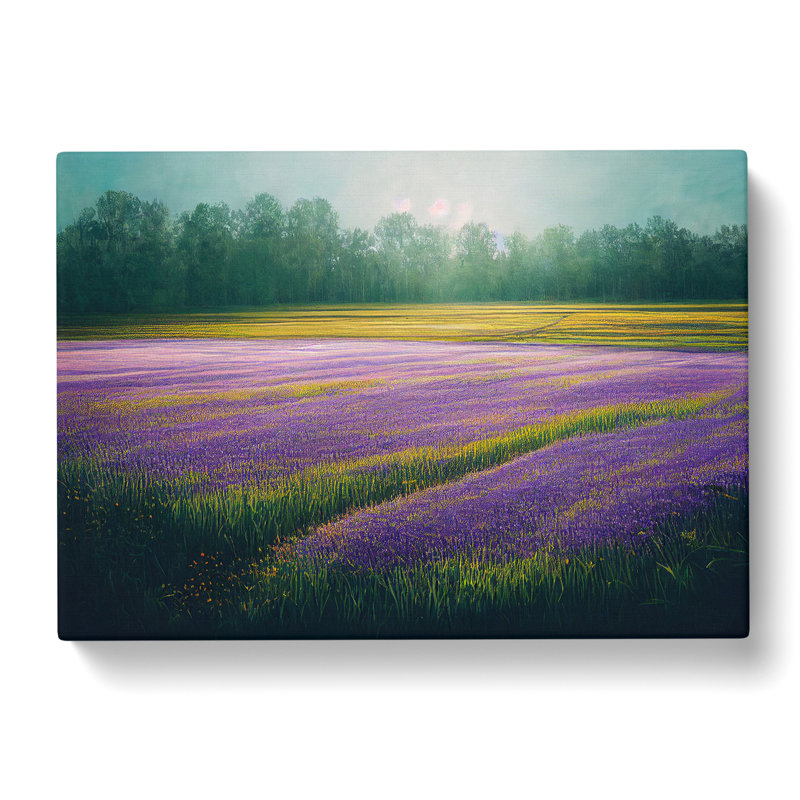 Effervescent Bluebell Field - Wrapped Canvas, 40cm H x 60cm W x 3cm D