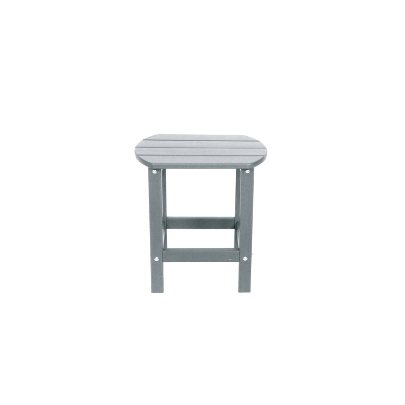 Table d'appoint carrée d'extérieur Adirondack en PEHD résistante aux intempéries