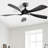 52 Inch Modern Ceiling Fan With 3 Color Dimmable Led Light 5 Abs Blades Remote Control Reversible Dc Motor-1637942004-1637942010