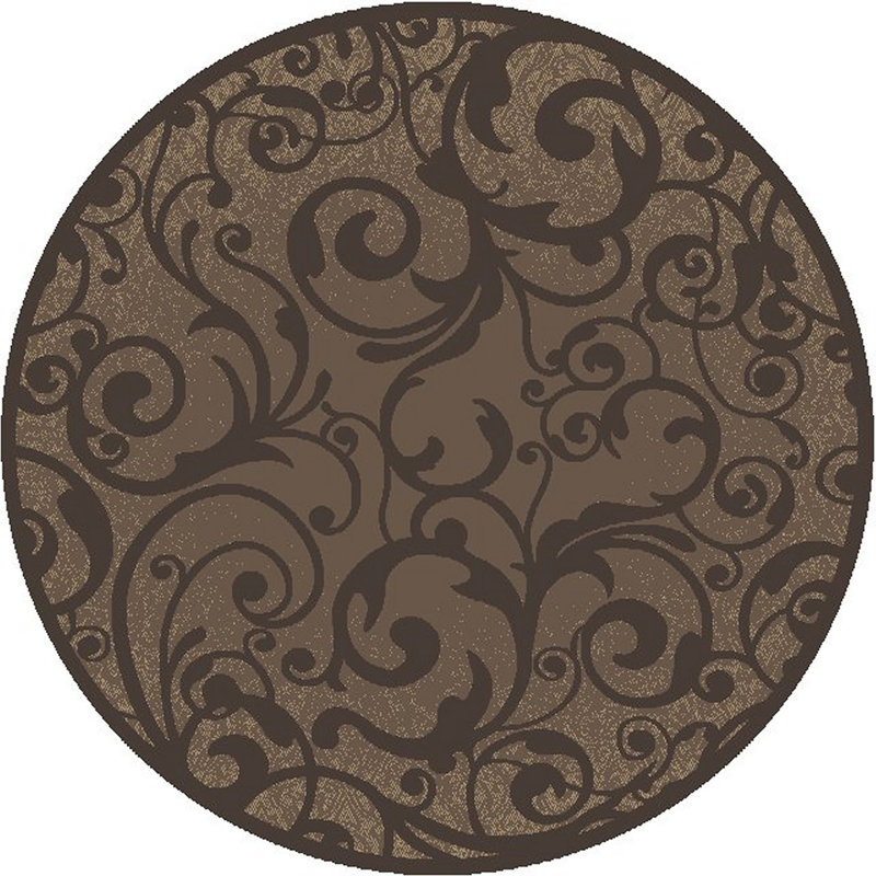 Aashild Floral Indoor Rug, Round 7'10"