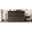 Grand lit escamotable Murphy avec station de charge, lit plateforme pliable multifonctionnel avec 1 grand tiroir de rangement pour chambre d'amis, petite chambre, gris rustique-782217319-782217318