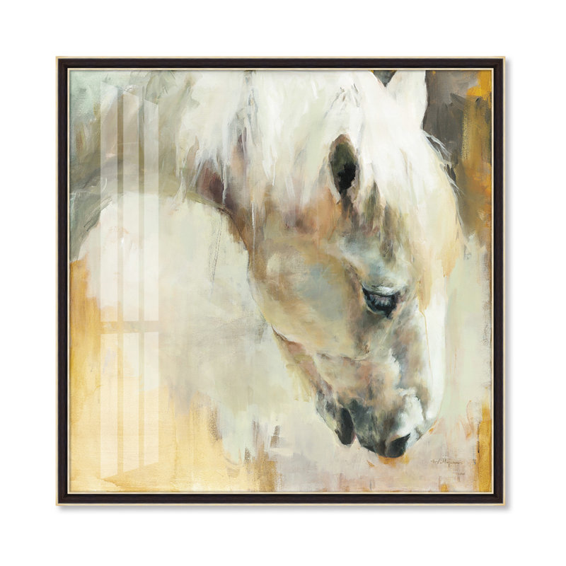 The Luminous White Stallion Painting