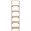 Nevai 188.5cm H x 50cm W Steel Etagere Bookcase-1748040906