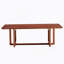Table basse rectangulaire en bois massif imitation rotin de style chinois pour petits salons de famille, W115191497-1192784706
