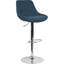 Tabouret de bar pivotant à hauteur réglable au gaz contemporain avec coussin de soutien - Tabouret de cuisine-1502588052