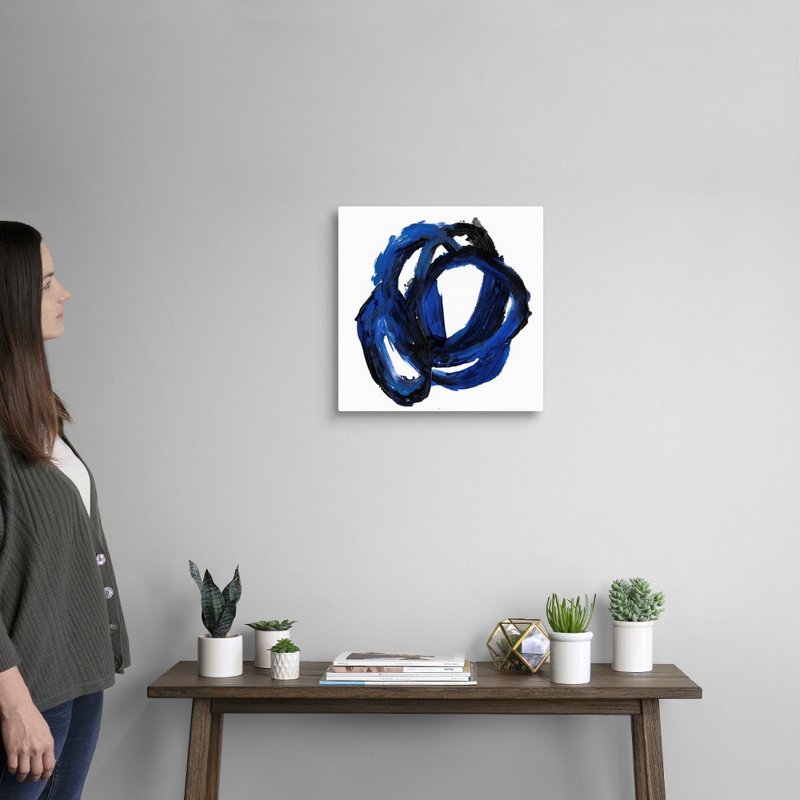 « Eternal indigo II » par PI studio-impression sur toile, Toile tendue, H 16 po x l 16 po x P 1,25 po