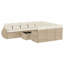 Ensemble de canapé de jardin Vidaxl beige