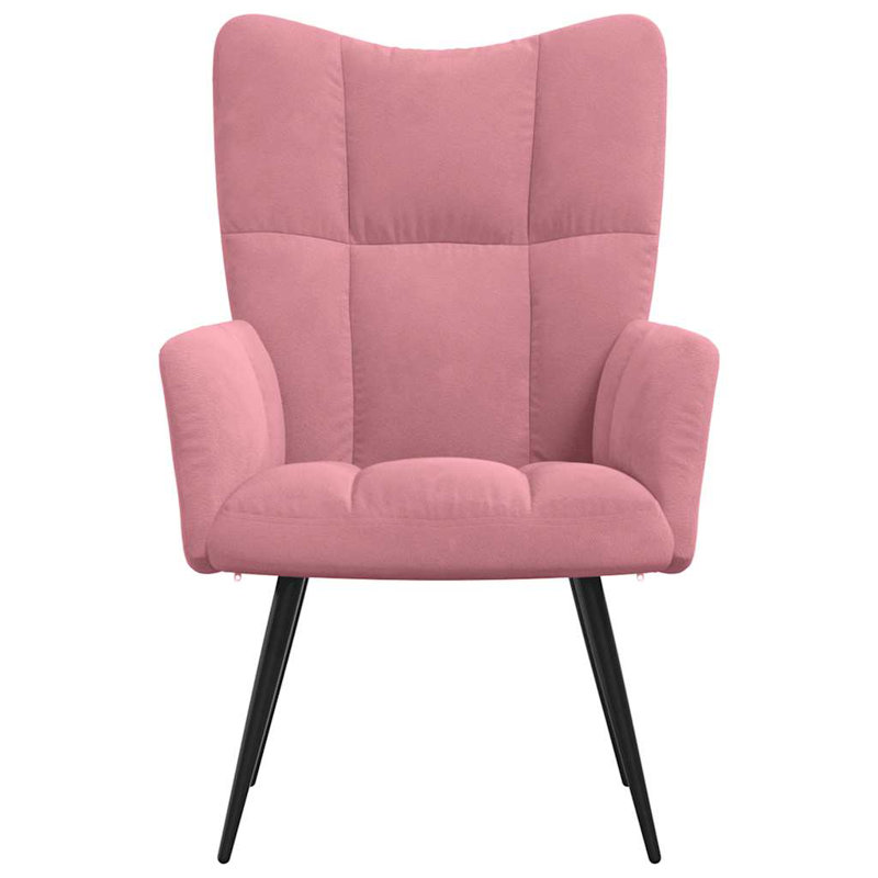 Fauteuil Horald, Polyester rose