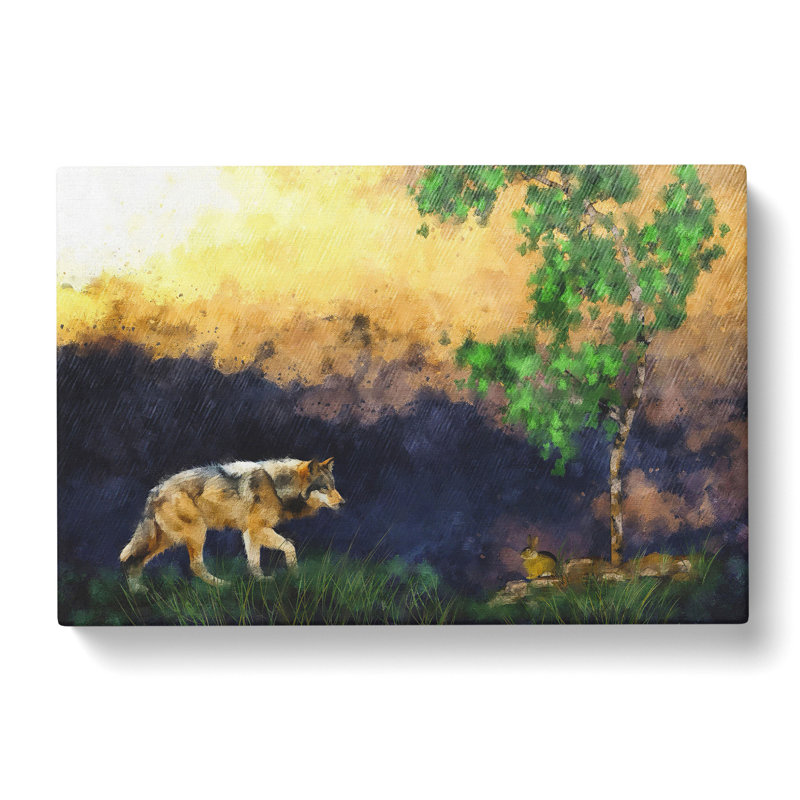 Abstract Wolf Vol.5 - Wrapped Canvas, 50cm H x 76cm W x 3cm D