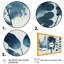 «Retro Wildflowers in Shades of Blue II», reproduction sur toile-87372986-87372987