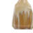 Cylindrical Tapered Ceramic Tall Flower Vase for Home Decor - Modern Glazed Vase for Living Room Table or Entryway Styling - Tan & Ivory-409003927