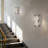 Luxury Crystal Led Wall Sconce Chrome Finish Dimmable 3 Color Temperatures Modern Vanity Light For Living Room