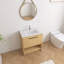 Ensemble de meuble-lavabo simple autoportant 30 po avec lavabo en céramique Ilton-1090558839-1090558833