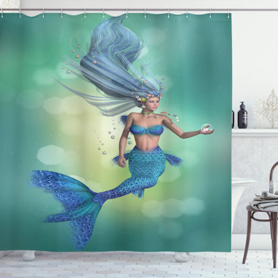 Shower Curtain with Hooks Included