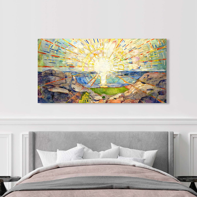 The Sun by Edvard Munch - Wrapped Canvas Print, 35cm H x 70cm W x 4cm D