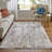 Whitten Abstract Machine Made Power Loom Area Rug in Ivory/Red-1660268143