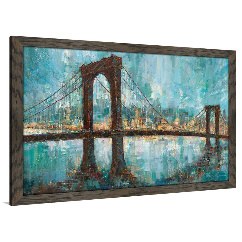 «Manhattan Memories II» par Ruane Manning - reproduction de cadre photo, H 27,5 po x l 39,5 po x P 0,75 po
