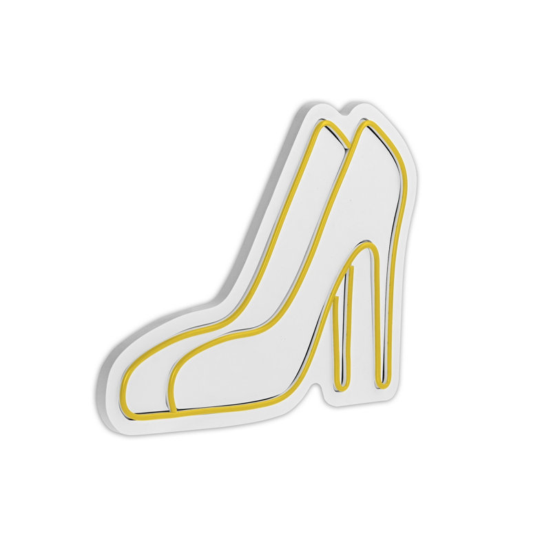 Bande lumineuse néon flexible et imperméable IP67, jaune, 10,2 po x 11,6 po | Gabarit en mousse de PVC, 12V DC, douille 36W | Parfait pour la décoration intérieure, les fêtes et les fêtes | Long cordon de 12,3 pi, conception écoénergétique