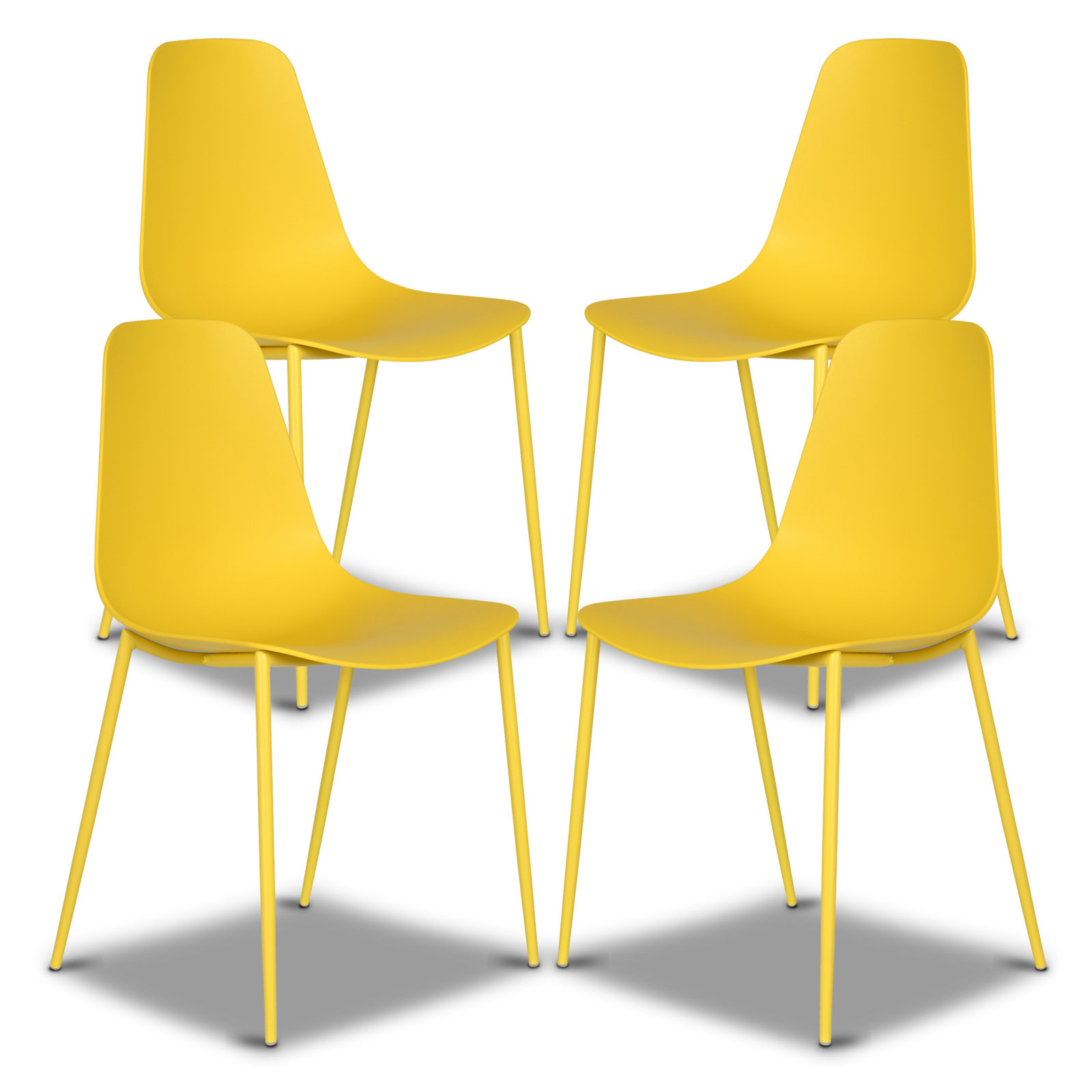 Isla Indoor/Outdoor Dining Chair, Sunburst Yellow