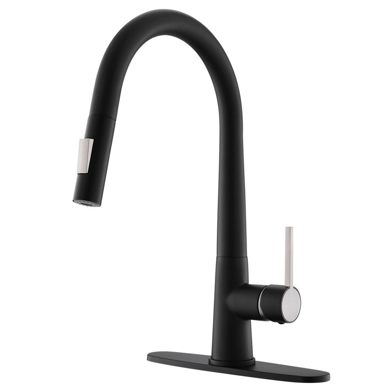 Robinet de cuisine extractible noir