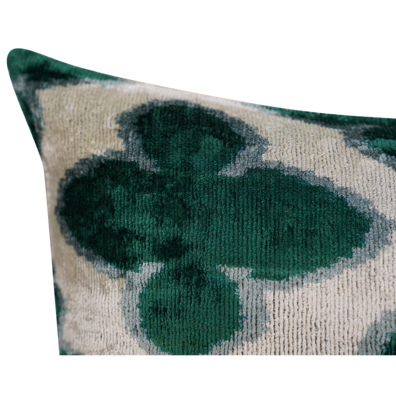 Silk and Velvet Lumbar Pillow Cover & Insert