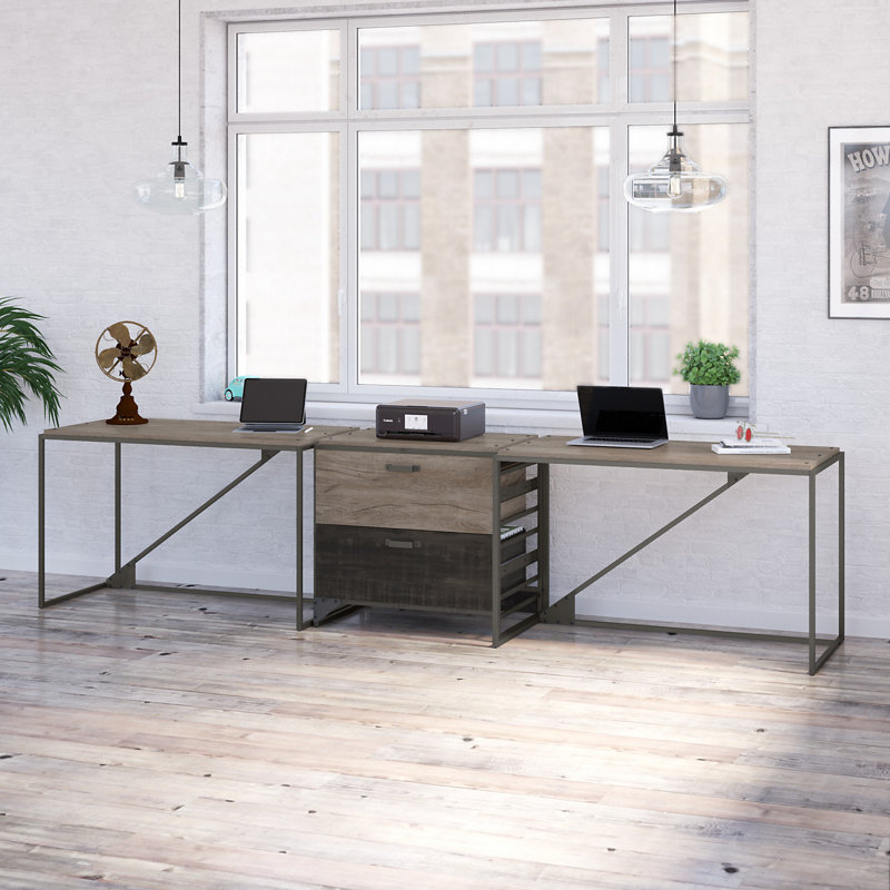 Bureau Kourtney, Blanc chalet / noir