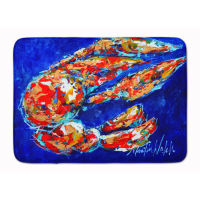 Tapis pour salle de bain en mousse à mémoire craw momma crawfish