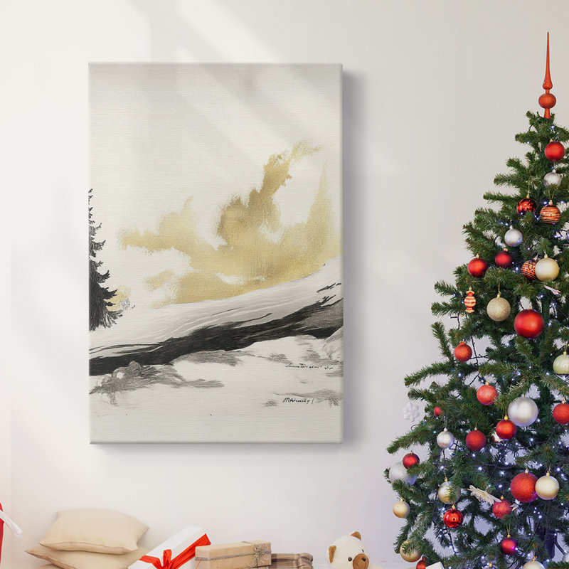 Art des Fêtes de Noël - Toile tendue avec châssis CCDG III, H 48 po x l 32 po