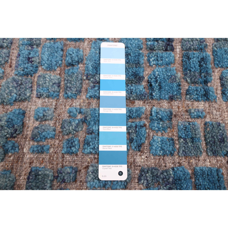 Tapis turquoise Tangier 8 pi 2 po x 9 pi 11 po