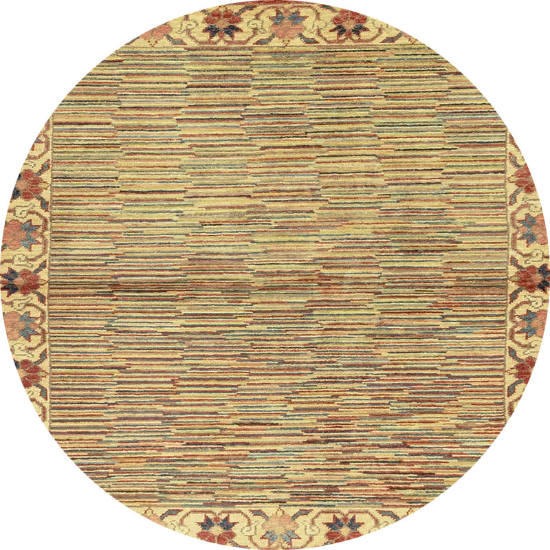 Abstract Indoor Rug, Round 5'