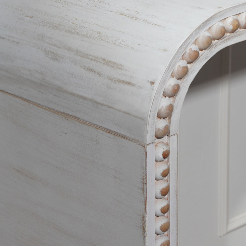 Washed White Console Table